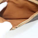 CELINE Macadam Canvas Backpack PVC Leather Brown Gold Auth 176821-22