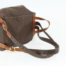 CELINE Macadam Canvas Backpack PVC Leather Brown Gold Auth 176821-9