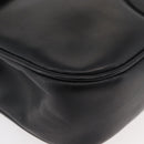 GUCCI Web Sherry Line Jackie Shoulder Bag Leather Black Gold Red Auth 176825A-9