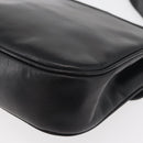 GUCCI Web Sherry Line Jackie Shoulder Bag Leather Black Gold Red Auth 176825A-16
