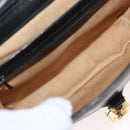 GUCCI Web Sherry Line Jackie Shoulder Bag Leather Black Gold Red Auth 176825A-12