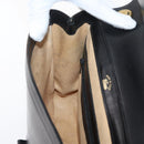 GUCCI Web Sherry Line Jackie Shoulder Bag Leather Black Gold Red Auth 176825A-19