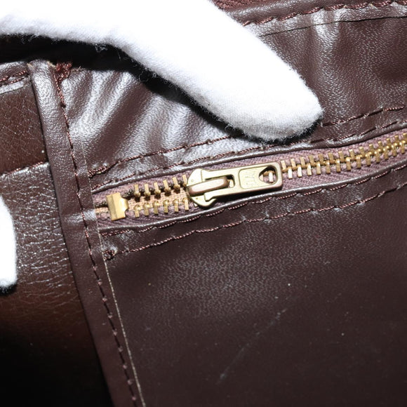 Christian Dior Trotter Canvas Hand Bag Beige Auth 176827