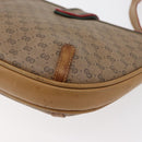 GUCCI Micro GG Supreme Shoulder Bag PVC Beige Gold Auth 176833-16