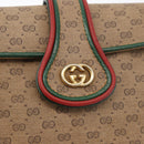 GUCCI Micro GG Supreme Shoulder Bag PVC Beige Gold Auth 176833-17