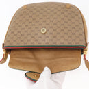 GUCCI Micro GG Supreme Shoulder Bag PVC Beige Gold Auth 176833-10
