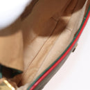 GUCCI Micro GG Supreme Shoulder Bag PVC Beige Gold Auth 176833-12