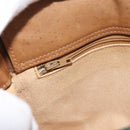 GUCCI Micro GG Supreme Shoulder Bag PVC Beige Gold Auth 176833-20