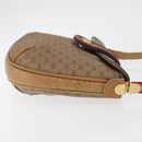 GUCCI Micro GG Supreme Shoulder Bag PVC Beige Gold Auth 176833-3