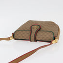 GUCCI Micro GG Supreme Shoulder Bag PVC Beige Gold Auth 176833-6