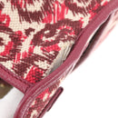 Salvatore Ferragamo Gancini Hand Bag Canvas 2way Red Gold Auth 176834-24