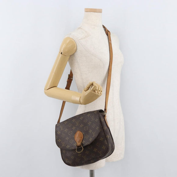 LOUIS VUITTON Monogram Saint Cloud GM Shoulder Bag M51242 LV Auth 176835