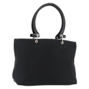 Salvatore Ferragamo Gancini Tote Bag Nylon Black Silver Auth 176841A-1