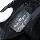 Salvatore Ferragamo Gancini Tote Bag Nylon Black Silver Auth 176841A-12