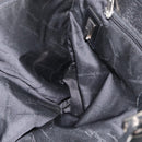 Salvatore Ferragamo Gancini Tote Bag Nylon Black Silver Auth 176841A-18