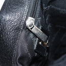 Salvatore Ferragamo Gancini Tote Bag Nylon Black Silver Auth 176841A-23