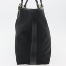 Salvatore Ferragamo Gancini Tote Bag Nylon Black Silver Auth 176841A-3