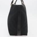 Salvatore Ferragamo Gancini Tote Bag Nylon Black Silver Auth 176841A-4
