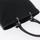 Salvatore Ferragamo Gancini Tote Bag Nylon Black Silver Auth 176841A-6