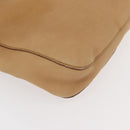 GUCCI Horsebit Shoulder Bag Leather Beige Gold 101975 Auth 176842A-14
