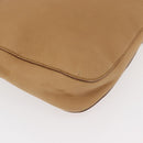 GUCCI Horsebit Shoulder Bag Leather Beige Gold 101975 Auth 176842A-16