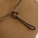 GUCCI Horsebit Shoulder Bag Leather Beige Gold 101975 Auth 176842A-10
