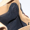 GUCCI Horsebit Shoulder Bag Leather Beige Gold 101975 Auth 176842A-18