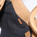 GUCCI Horsebit Shoulder Bag Leather Beige Gold 101975 Auth 176842A-20