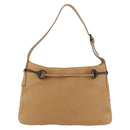 GUCCI Horsebit Shoulder Bag Leather Beige Gold 101975 Auth 176842A-2