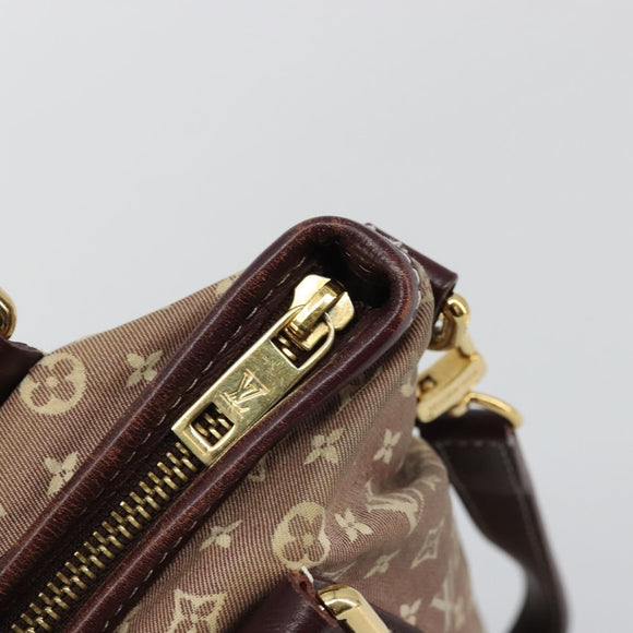 LOUIS VUITTON Monogram Idylle Elegy Hand Bag 2way Red Sepia M56698 Auth 176844A