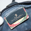 GUCCI Micro GG Supreme Sherry Line Bag PVC Navy Gold 116 02 055 Auth 176847-16