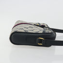 GUCCI Micro GG Supreme Sherry Line Bag PVC Navy Gold 116 02 055 Auth 176847-4