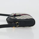 GUCCI Micro GG Supreme Sherry Line Bag PVC Navy Gold 116 02 055 Auth 176847-5