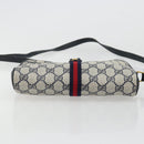 GUCCI Micro GG Supreme Sherry Line Bag PVC Navy Gold 116 02 055 Auth 176847-9