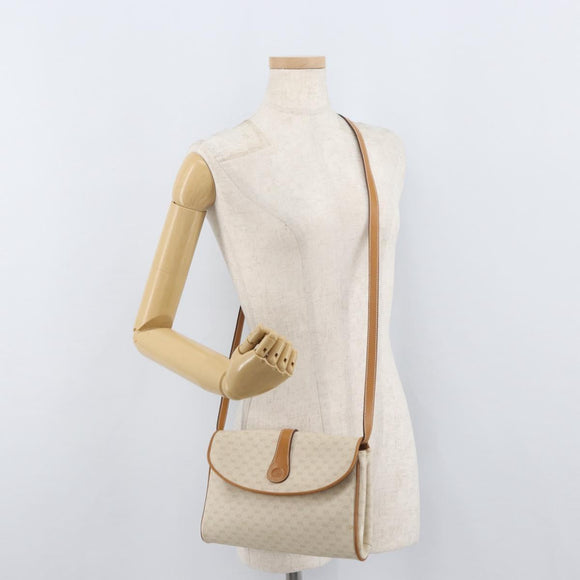 GUCCI Micro GG Supreme Shoulder Bag PVC Ivory Gold 004 14 1923 Auth 176849