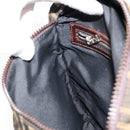 FENDI Zucca Canvas Shoulder Bag Black Brown Auth 176850A-19
