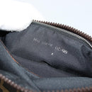 FENDI Zucca Canvas Shoulder Bag Black Brown Auth 176850A-24