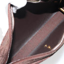Christian Dior Trotter Canvas Shoulder Bag Brown Gold Auth 176852A-12