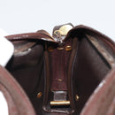 Christian Dior Trotter Canvas Shoulder Bag Brown Gold Auth 176852A-19
