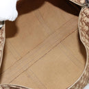 Christian Dior Trotter Canvas Boston Bag Beige Gold Auth 176853-11