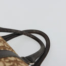 Christian Dior Trotter Canvas Boston Bag Beige Gold Auth 176853-8