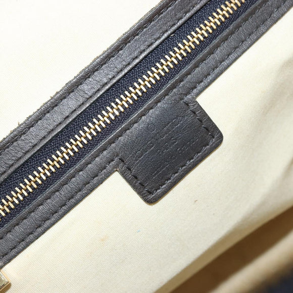 LOUIS VUITTON Monogram Mini Josephine GM Hand Bag Blue M92211 LV Auth 176856