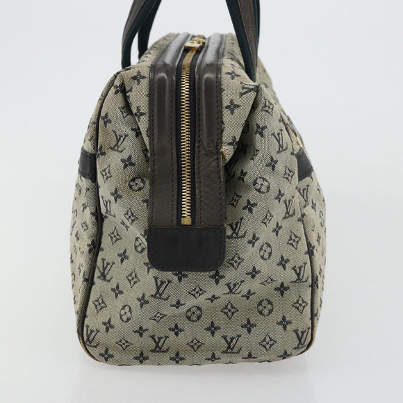 LOUIS VUITTON Monogram Mini Josephine GM Hand Bag Blue M92211 LV Auth 176856