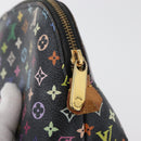 LOUIS VUITTON Multicolor Pochette Cosmetic Pouch Black M47355 LV Auth 176857-8