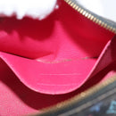 LOUIS VUITTON Multicolor Pochette Cosmetic Pouch Black M47355 LV Auth 176857-19