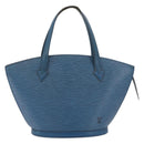 LOUIS VUITTON Epi Saint Jacques Shoulder Bag Blue M52275 LV Auth 176858-13