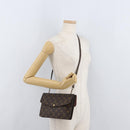 LOUIS VUITTON Monogram Double Rabat Umhängetasche M51815 LV Auth 176861-27