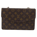 LOUIS VUITTON Monogram Double Rabat Umhängetasche M51815 LV Auth 176861-2