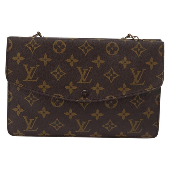 LOUIS VUITTON Monogram Double Rabat Umhängetasche M51815 LV Auth 176861
