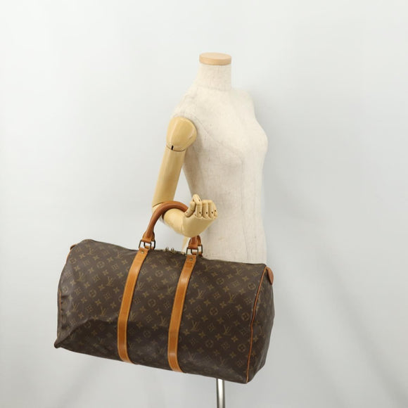 LOUIS VUITTON Monogram Keepall 50 Boston Bag M41426 LV Auth 176865